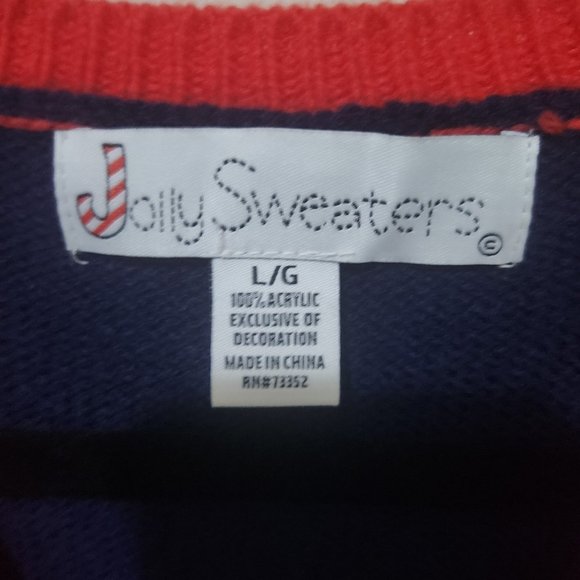 Santa Christmas Sweater Multi Color Size Large (42-44) - Picture 6 of 6